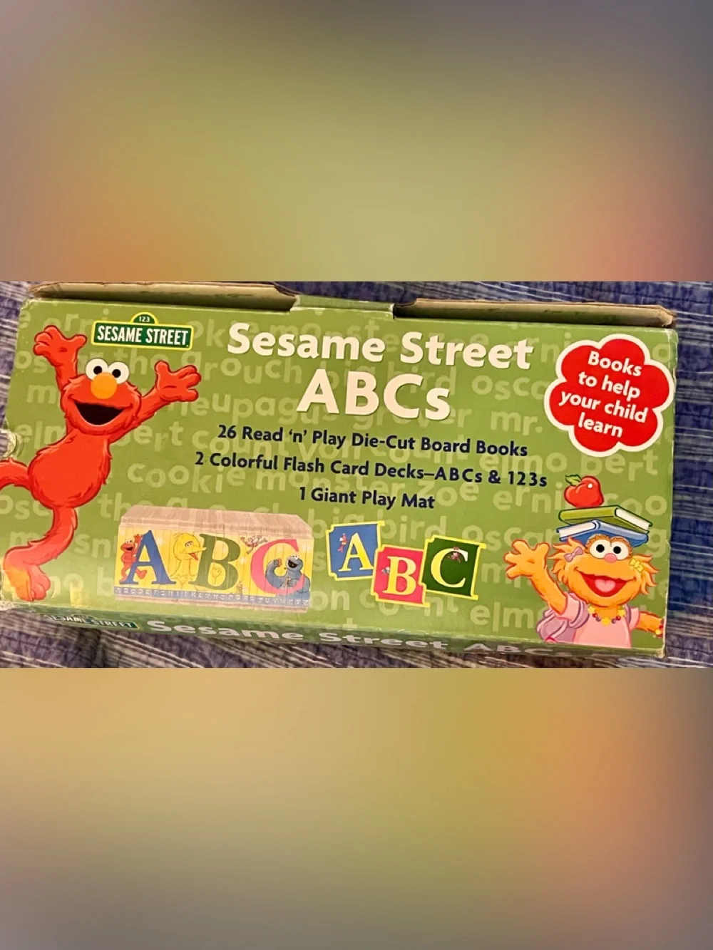 SESAME STREET ABCs 26 Interlocking Alphabet Board Books Set VG IN BOX…& MORE!!